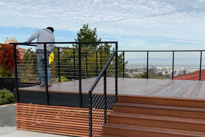 how we plan a cable railing system for your deck