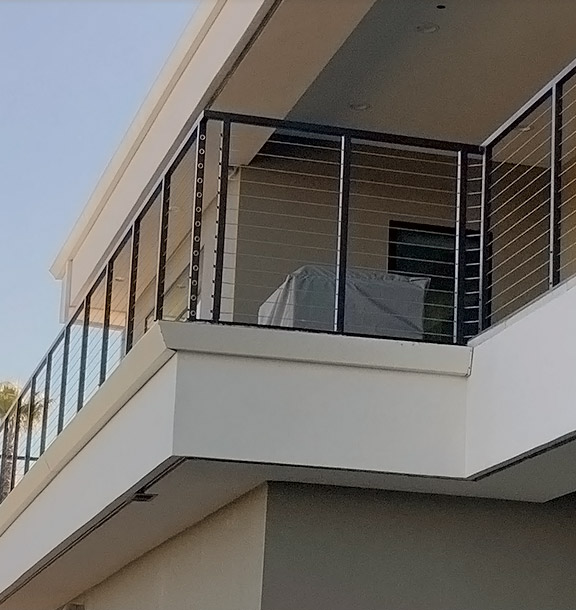 balcony railing installed by our pros