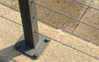 square vs round posts for cable railing