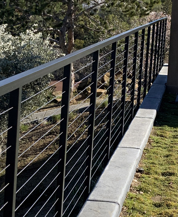 our team installed these cable railings in Thousand Oaks